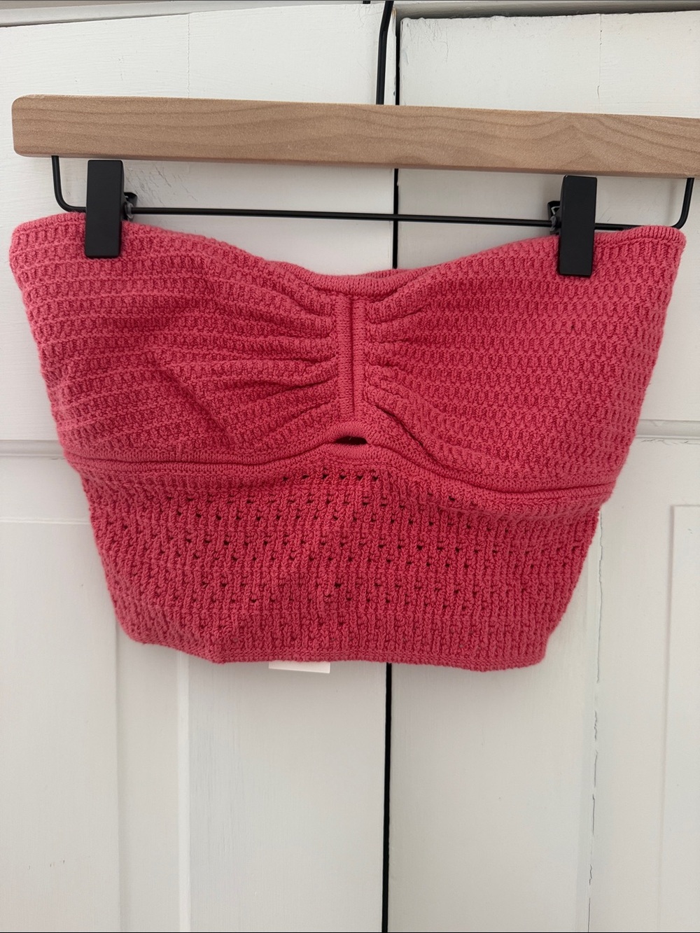 American Eagle Outfitters Coral Knit Strapless Tube Top
